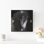 Arabian Beauty Horse Vierkante Klok (Huis)