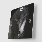 Arabian Beauty Horse Vierkante Klok (Hoek)