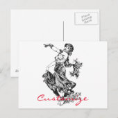 Arabian Belly Dancer Art Thunder_Cove Briefkaart (Voorkant / Achterkant)