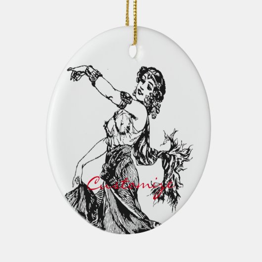 Arabian Belly Dancer  Art Thunder_Cove Keramisch Ornament (Rechts)