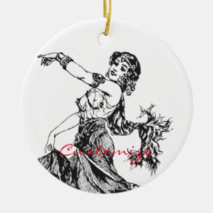 Arabian Belly Dancer  Art Thunder_Cove Keramisch Ornament