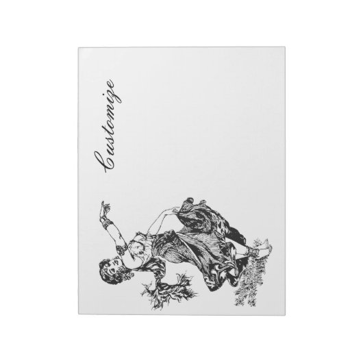 Arabian Belly Dancer Art Thunder_Cove Notitieblok (Linkerzijde)