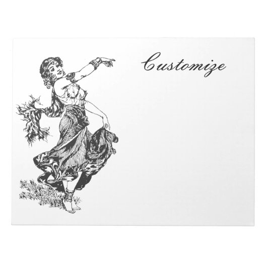 Arabian Belly Dancer  Art Thunder_Cove Notitieblok (Voorkant)