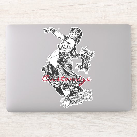 Arabian Belly Dancer  Art Thunder_Cove Sticker (Computer)