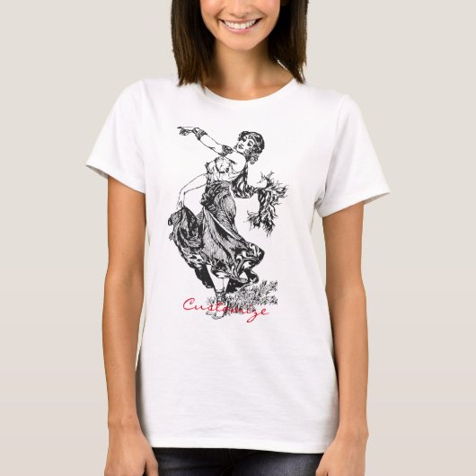 Arabian Belly Dancer Art Thunder_Cove T-shirt (Voorkant)
