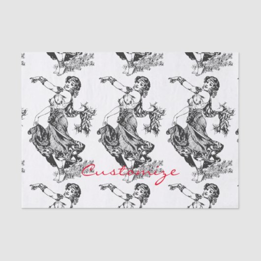 Arabian Belly Dancer  Art Thunder_Cove Tissuepapier (Voorkant)