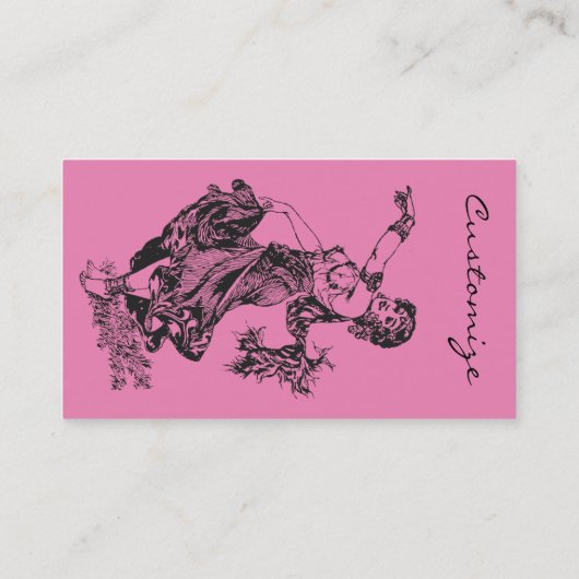 Arabian Belly dancer  Art Thunder_Cove Visitekaartje (Achterkant)