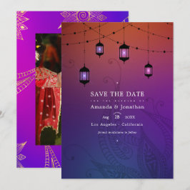 Arabian Bollywood Weduwfoto Save The Date