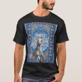 Arabian calligraphy horse t-shirt (Voorkant)