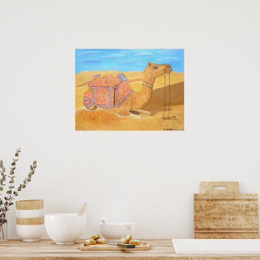 Arabian Camel Poster (Keuken)