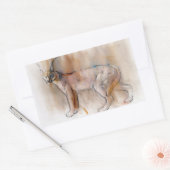 Arabian Caracal 2009 Rechthoekige Sticker (Envelop)