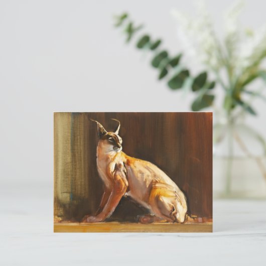 Arabian Caracal Briefkaart (Staand voorkant)