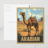 Arabian Desert Adventure - Kameel Briefkaart (Voorkant / Achterkant)