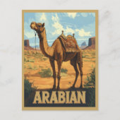 Arabian Desert Adventure - Kameel Briefkaart (Voorkant)