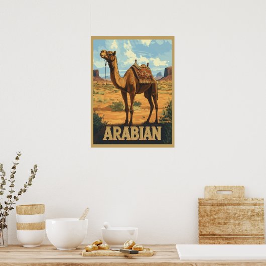 Arabian Desert Adventure - Kameel Poster (Keuken)