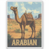 Arabian Desert Adventure - Kameel Sticker (Voorkant)