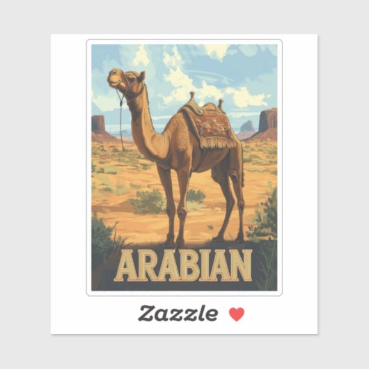 Arabian Desert Adventure - Kameel Sticker (Vel)