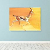 Arabian Gazelle 2010 Canvas Afdruk (Insitu (Houten vloer))