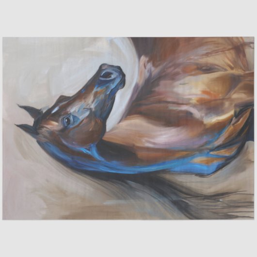 Arabian Horse Painting Decoupage Tissuepapier (Voorkant)