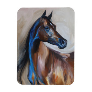 Arabian Horse Painting, flexibel Magneet