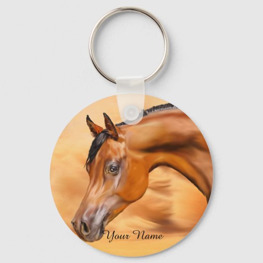 Arabian Horse Persoonlijk Sleutelhanger (Voorkant)