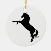 Arabian Horse Silhouette Keramisch Ornament (Voorkant)