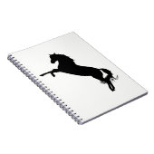 Arabian Horse Silhouette Notitieboek (Rechterzijde)