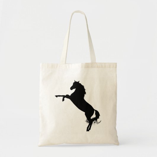 Arabian Horse Silhouette Tote Bag (Voorkant)
