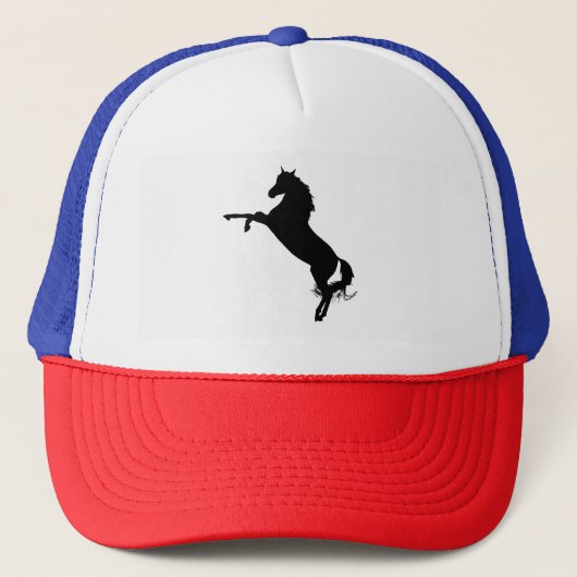 Arabian Horse Silhouette Trucker Pet (Voorkant)