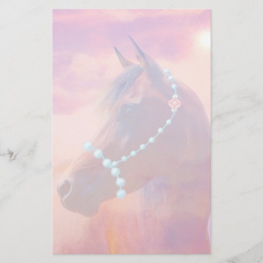 Arabian Horse Sunrise Briefpapier (Voorkant)