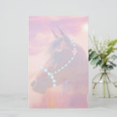 Arabian Horse Sunrise Briefpapier (Staand voorkant)