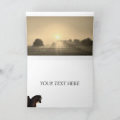 Arabian Horse Sunrise Kaart (Binnen)