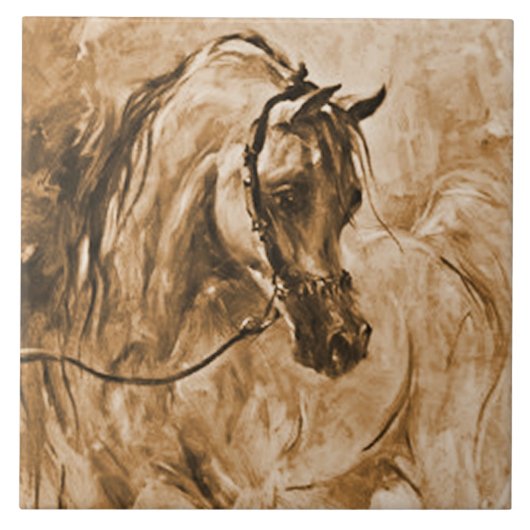 Arabian Horse Tile Tegeltje (Voorkant)