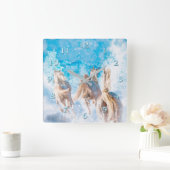 ARABIAN HORSE WINTER TAILS VIERKANTE KLOK (Huis)