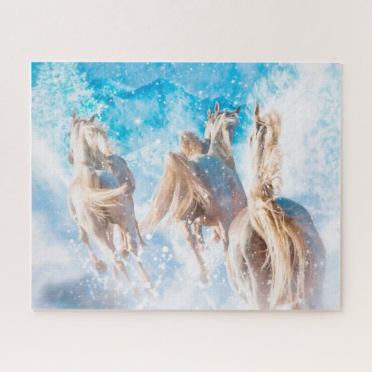 ARABIAN HORSES WINTER TAILS LEGPUZZEL (Horizontaal)