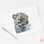 Arabian Leopard 2008 4 Vierkante Sticker (Envelop)