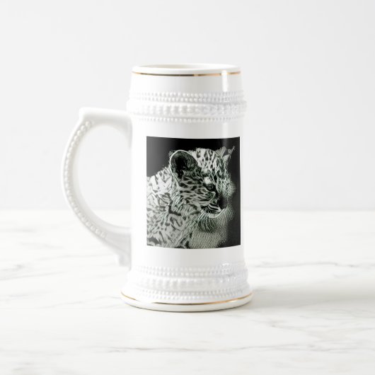 Arabian Leopard Cub Stein Bierpul (Links)