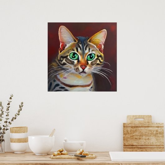 Arabian Mau Cat Poster (Keuken)