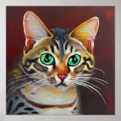 Arabian Mau Cat Poster (Voorkant)