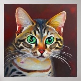 Arabian Mau Cat Poster