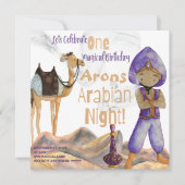 Arabian Night Birthday Invitation Kaart (Voorkant)