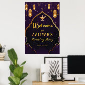 Arabian Nights Arabisch Welkom Poster (Thuiskantoor)