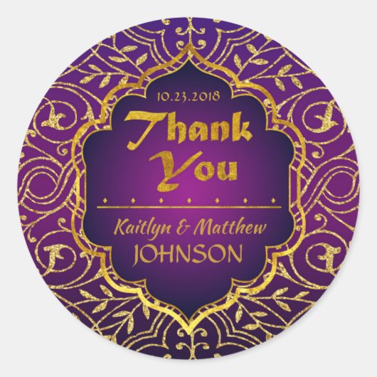 Arabian Nights Bollywood dank je label (Voorkant)