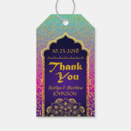 Arabian Nights Bollywood Dank u Gift Label Cadeaulabel
