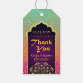 Arabian Nights Bollywood Dank u Gift Label Cadeaulabel (Voorkant)