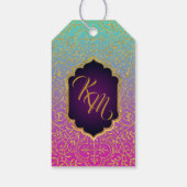 Arabian Nights Bollywood Dank u Gift Label Cadeaulabel (Achterkant)