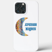 Arabian Nights Crescent Moon Star Design Case-Mate iPhone Case (Achterkant)