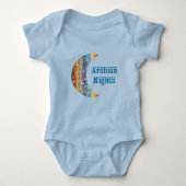 Arabian Nights Crescent Moon Star Design Romper (Voorkant)