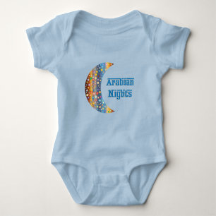 Arabian Nights Crescent Moon Star Design Romper