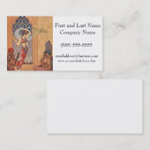 Arabian Nights Exotic Belly Dancer met Sjaals Visitekaartje (Voorkant / Achterkant)